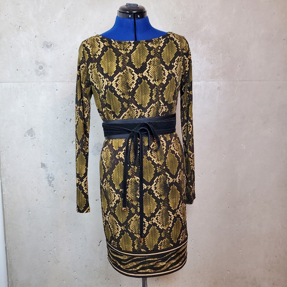 Michael Kors Python Snake Print Long Sleeve Dress… - image 3